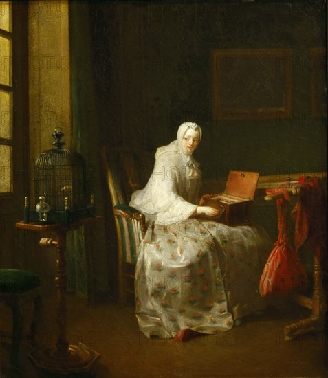 Serinette, 1751. Creator: Chardin, Jean-Baptiste Siméon (1699-1779).