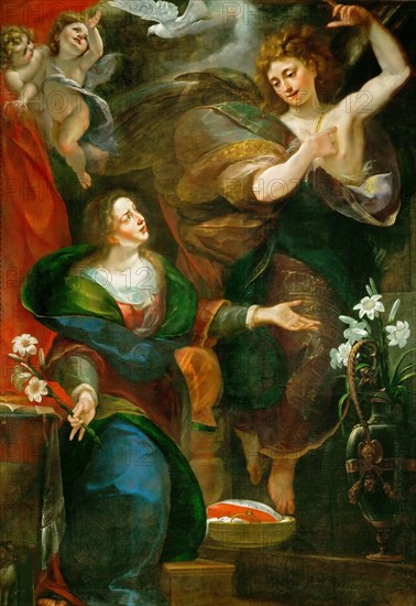 The Annunciation, c. 1620. Creator: Procaccini, Giulio Cesare (1574-1625).