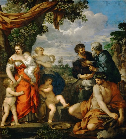 Covenant between Jacob and Laban, 1630-1635. Creator: Cortona, Pietro da (1596-1669).