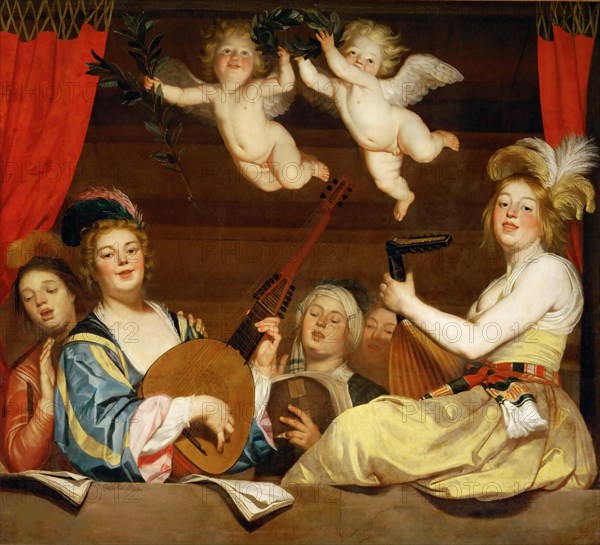 Concert, 1624. Creator: Honthorst, Gerrit, van (1590-1656).