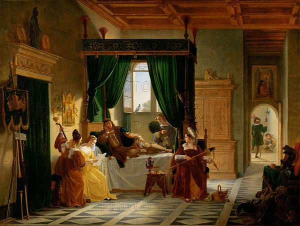 La Convalescence de Bayard, 1817. Creator: Révoil, Pierre (1776-1842).