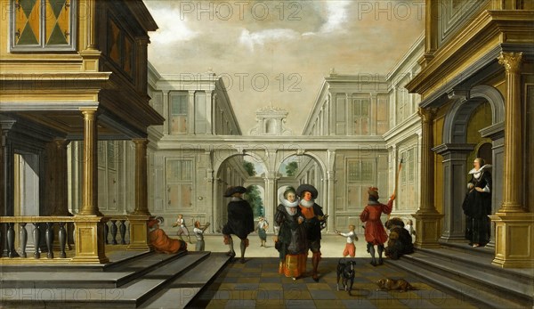 Les joueurs de paume, 1628. Creator: Delen, Dirck van (c. 1605-1671).