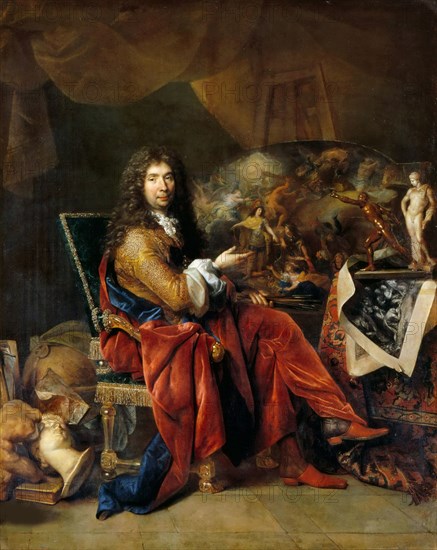 Portrait of Charles Le Brun (1619-1690), ca 1683-1685. Creator: Largillière, Nicolas, de (1656-1746).