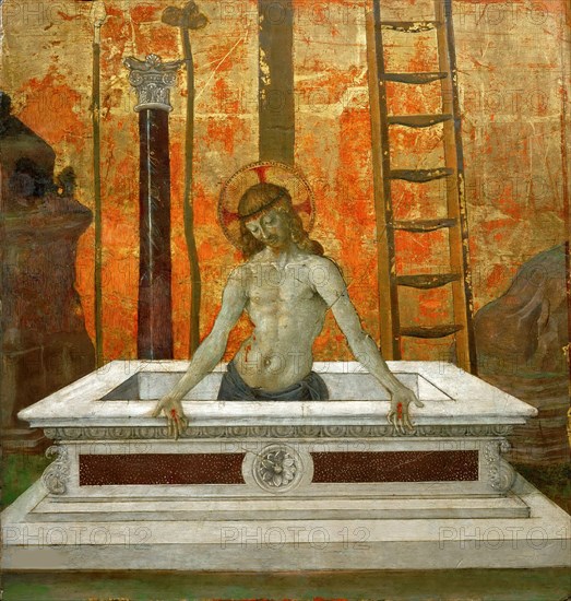 Christ in the Tomb, Third Quarter of 15th century. Creator: Perugino (ca. 1450-1523).