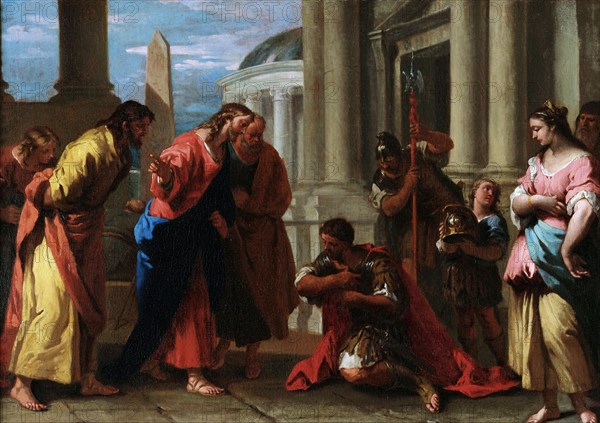 Christ healing the servant of a Centurion, 1729. Creator: Ricci, Sebastiano (1659-1734).