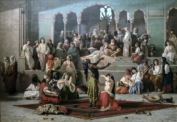 The Dance of the Bee in the Harem, 1862. Creator: Marinelli, Vincenzo (1819-1892).