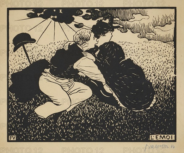 L'Émoi, 1894. Creator: Vallotton, Felix Edouard (1865-1925).