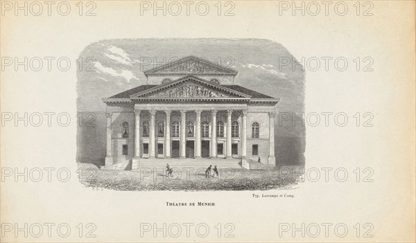 National Theatre Munich, Mid of the 19th century. Creator: Hébert, J. (active Mid of the 19th cen.).