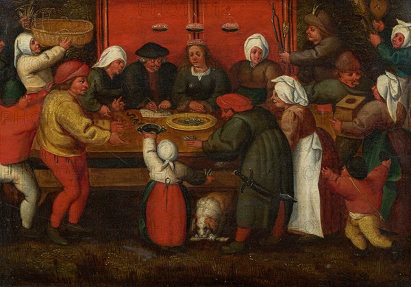 Presentation of Gifts to the Bride, Mid of 16th century. Creator: Cleve, Marten van, the Elder (1520-1570).