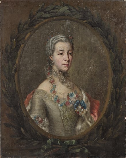 Countess Marie Sophie of Solms-Laubach (1721-1793), Duchess of Württemberg-Oels, c. 1766. Creator: Anonymous.