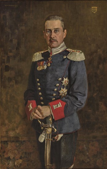 Portrait of Albrecht, Duke and Crown Prince of Württemberg (1865-1939), 1907. Creator: Hildenbrandt, Wilhelm Alfred (1874-1943).