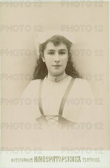 Portrait of the Ballet dancer Matilda Kschessinska, 1890s. Creator: Anonymous.