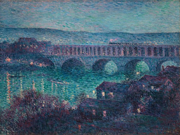 Le viaduc d'Auteuil , 1890. Creator: Luce, Maximilien (1858-1941).