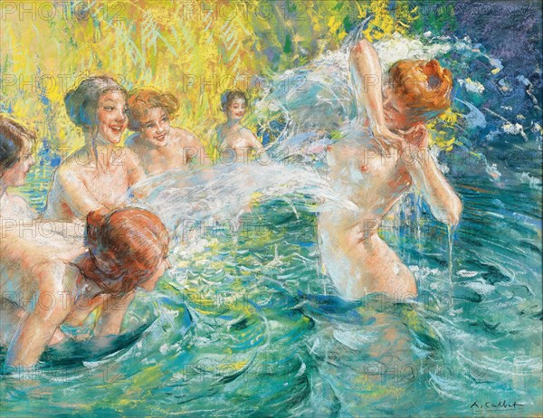 Summer joys on the river. Creator: Calbet, Antoine (1860-1944).