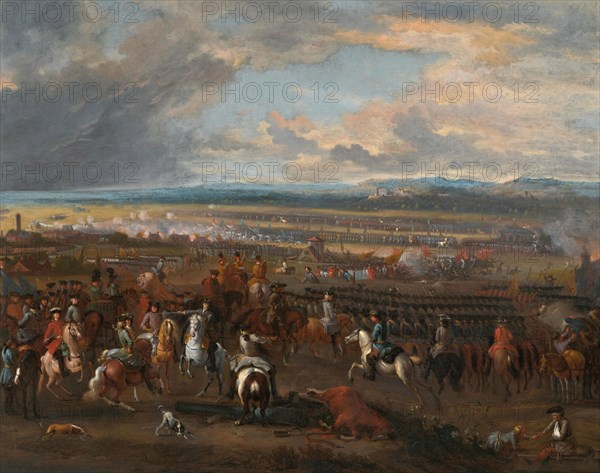 Prince Eugène of Savoy at the Battle of Chiari, 1701. Creator: Huchtenburgh, Jan van (1647-1733).