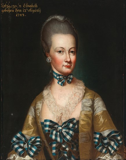 Portrait of Archduchess Maria Elisabeth of Austria (1743-1808), 18th century. Creator: Anonymous.