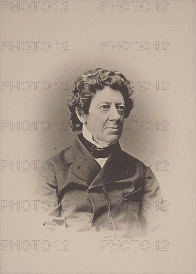 Portrait of the composer and violinist Fredrik Pacius (1809-1891), 1870s. Creator: Photo studio C. A. Hårdh, Helsingfors  .