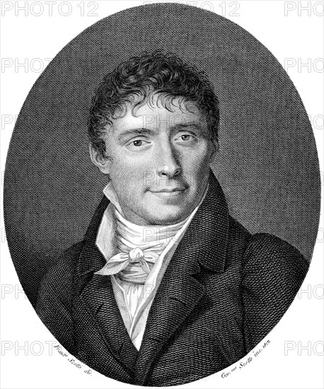 Portrait of the composer Bonifazio Asioli (1769-1832), 1812. Creator: Scotto, Francesco Emanuele (1756-1826).