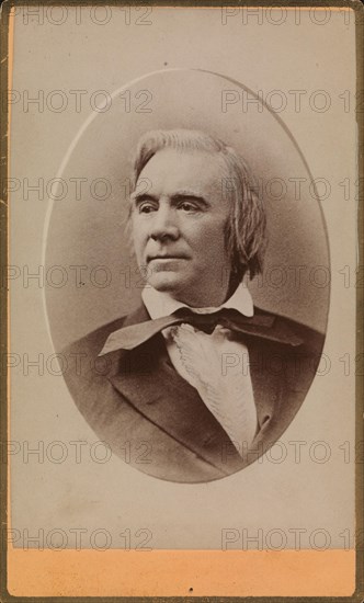 Portrait of the composer and violinist Ole Bull (1810-1880). Creator: Photo studio Fredrik Klems Efterfølger.