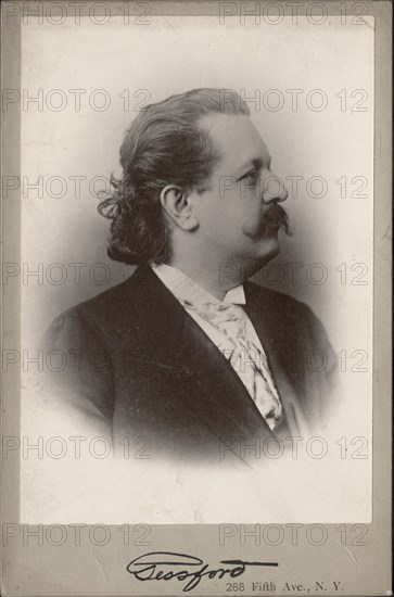 Portrait of pianist and composer Alfred Reisenauer (1863-1907). Creator: Photo studio Gessford, NY  .