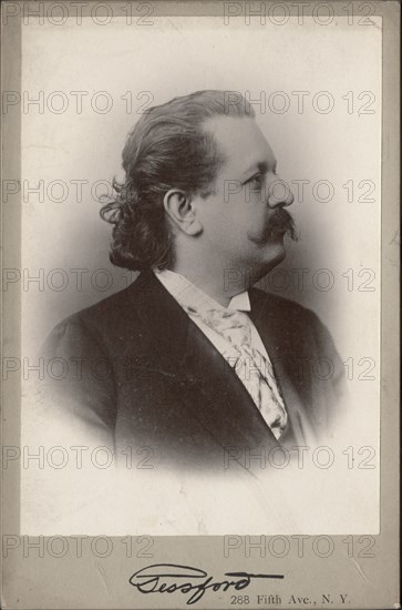 Portrait of pianist and composer Alfred Reisenauer (1863-1907). Creator: Photo studio Gessford, NY .