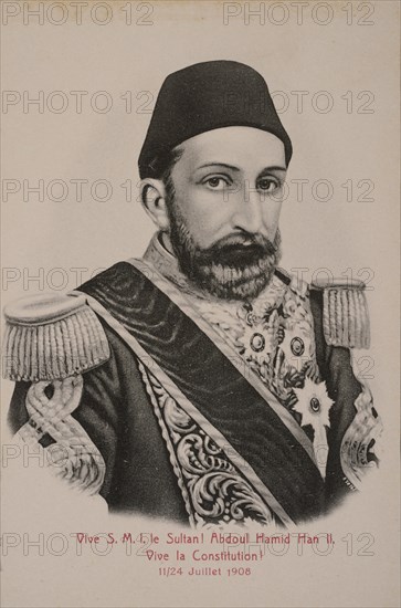 Sultan Abdulhamid II (1842-1918), Emperor of the Ottomans, Caliph of the Faithful, 1908. Creator: Anonymous.