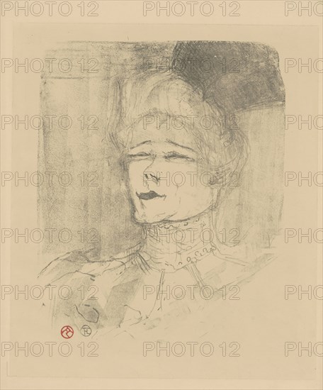 Jeanne Granier (1852-1939), c. 1898. Creator: Toulouse-Lautrec, Henri, de (1864-1901).