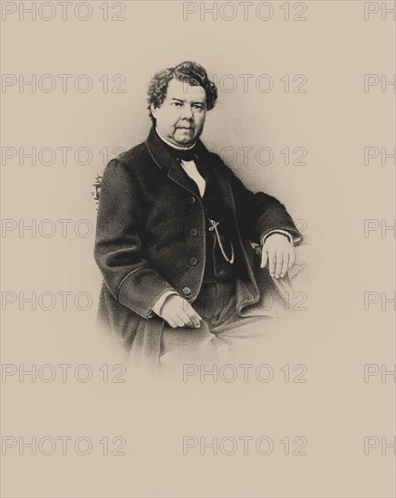 Portrait of the composer and pianist Alexandre Dubuque (1812-1898) . Creator: Anonymous.