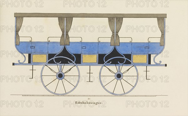 Illustration from the "Town carriages, traveling and sporting vehicles from German, French and Engli Creator: Dinkel, Josef (active 1828-1845).
