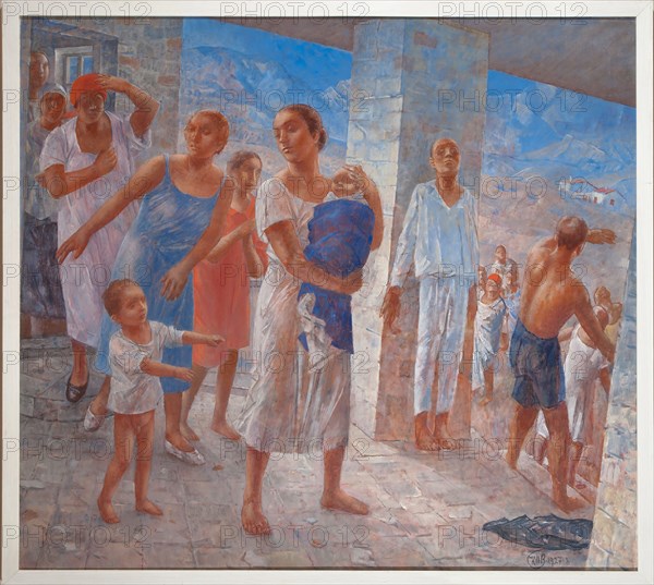 Crimean earthquake, 1927-1928. Creator: Petrov-Vodkin, Kuzma Sergeyevich (1878-1939).