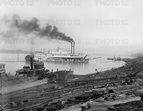 The Levee, Baton Rouge, La., c.between 1910 and 1920. Creator: Unknown.