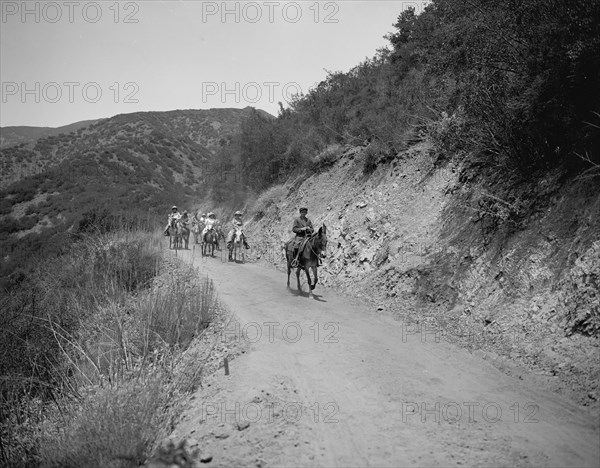 Hitting the trail, c.between 1910 and 1920. Creator: Unknown.