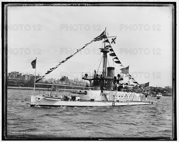 U.S.S. Amphitrite, 1897 April 27. Creator: Edward H Hart.