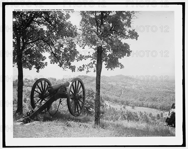 Missionary Ridge from De Long Point, Tennessee, c1902. Creator: William H. Jackson.