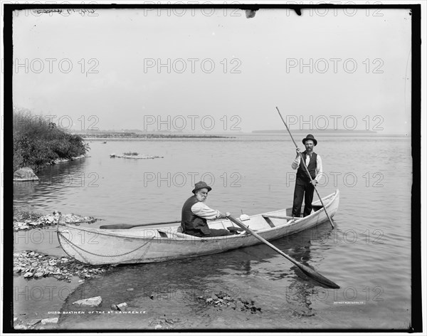 Boatmen of the St. Lawrence, between 1890 and 1901. Creator: William H. Jackson.