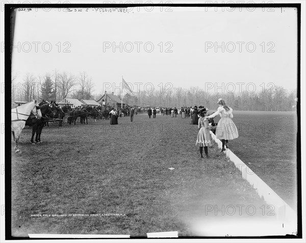 Polo grounds at Georgian Court, Lakewood, N.J., c1900. Creator: William H. Jackson.