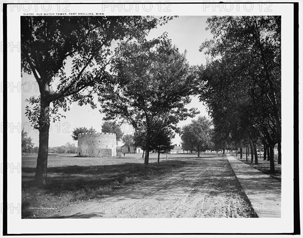 Old watch tower, Fort Snelling, Minn., c1902. Creator: William H. Jackson.