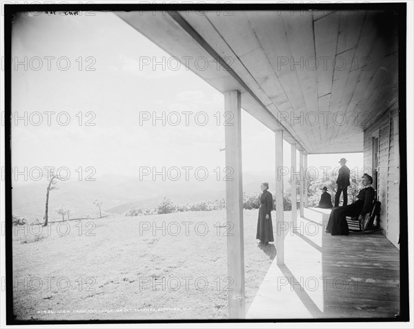 View from the Lodge on Mt. Toxaway, Sapphire, N.C., (1902?). Creator: William H. Jackson.