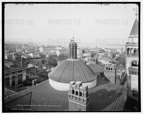 St. Augustine from the Ponce de Leon, c1902. Creator: William H. Jackson.