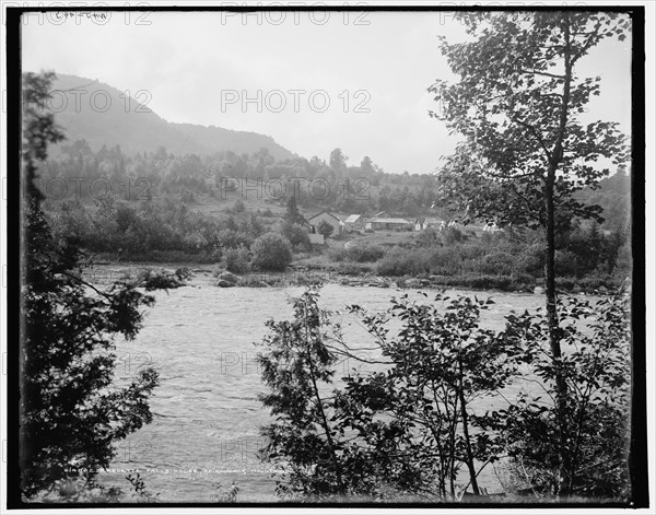 Raquette Falls House, Adirondack Mountains, (1902?). Creator: William H. Jackson.