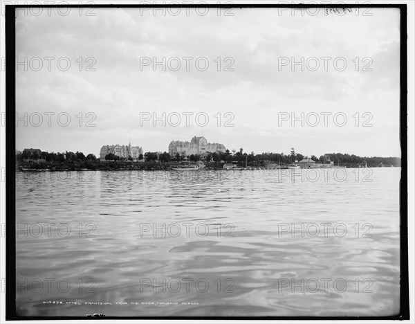 Hotel Frontenac from the river, Thousand Islands, c1902. Creator: William H. Jackson.