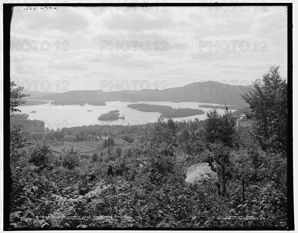 Blue Mountain Lake from Blue Mountain, Adirondack Mountains, c1902. Creator: William H. Jackson.