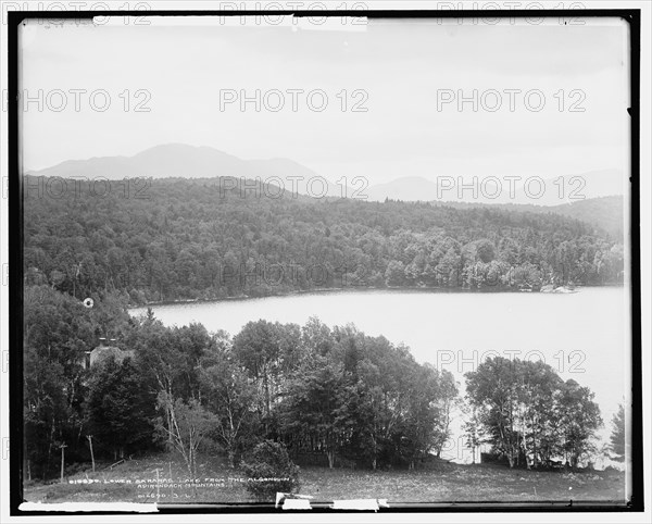 Lower Saranac Lake from the Algonquin, Adirondack Mountains, c1902. Creator: William H. Jackson.
