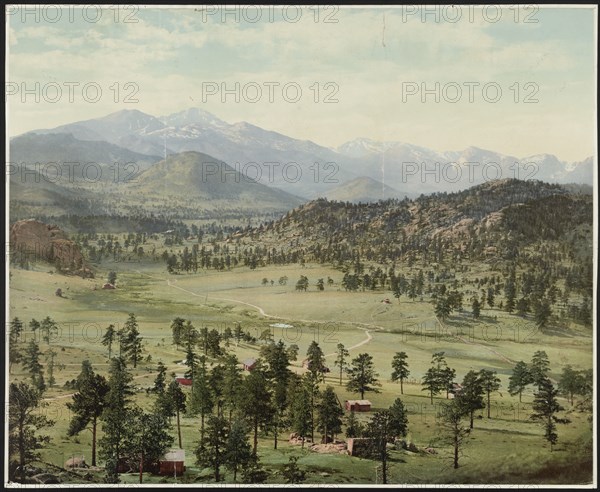Long's Peak from Estes Park, Colorado, c1900. Creator: William H. Jackson.