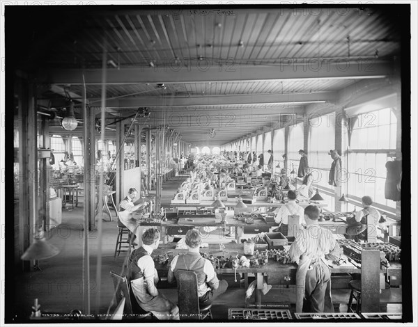 Assembling department, National Cash Register, Dayton, Ohio, c1902. Creator: William H. Jackson.