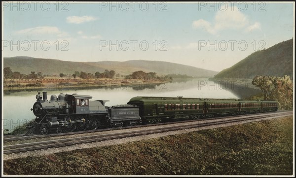 Black Diamond Express, Lehigh Valley Railroad, Pennsylvania, c1898. Creator: William H. Jackson.