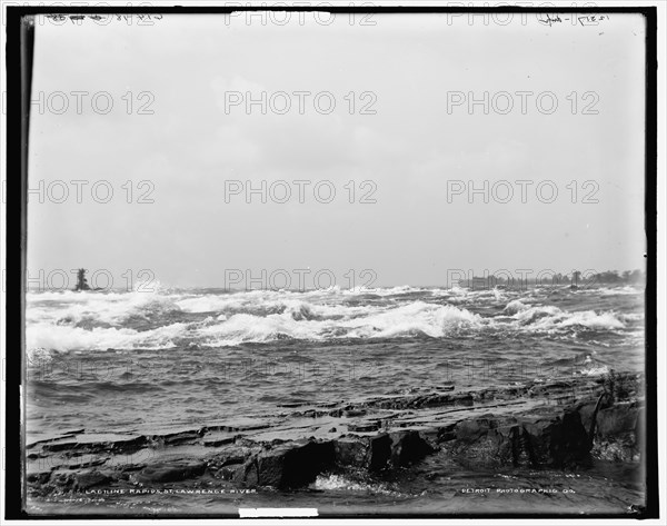 Lachine rapids, St. Lawrence River, between 1890 and 1901. Creator: William H. Jackson.