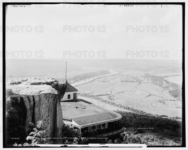 Chattanooga and the Tennessee River from Lookout Mountain, c1902. Creator: William H. Jackson.