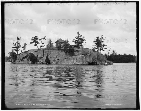 Devil's Oven, Thousand Islands, (1902?). Creator: William H. Jackson.