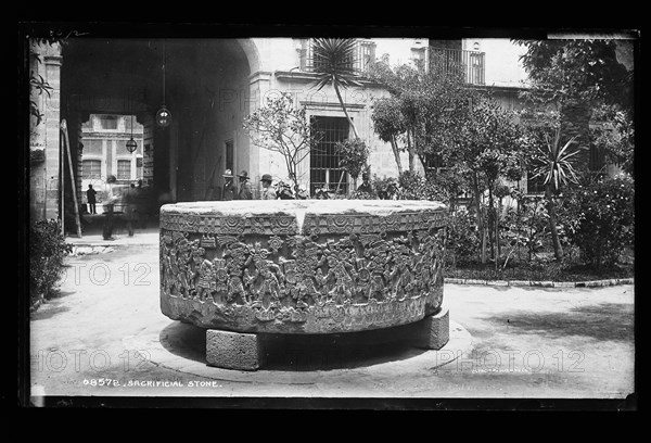 Sacrificial stone, between 1880 and 1897. Creator: William H. Jackson.